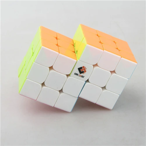Colorful Поворотный кубик двойной 3x3 сиамские, волшебный куб, головоломка с быстрым кубом игрушка для тренировка мозга cubo magico-красочный - Цвет: Colorful