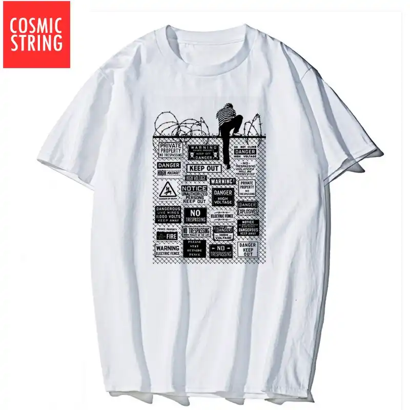 宇宙文字列クール半袖純粋な綿の男性 T Shrit カジュアルクリエイティブ男性 Tシャツ夏ルース O ネック Tシャツ男性 Tシャツ Tシャツ Aliexpress