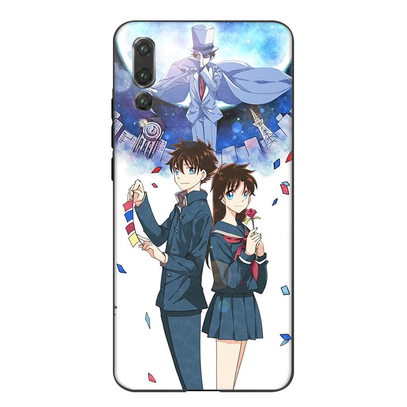 Мобильный Силиконовый чехол для телефона huawei P30 P20 P10 P9 P8 Pro Lite P Smart Z Plus Detective Conan Shell