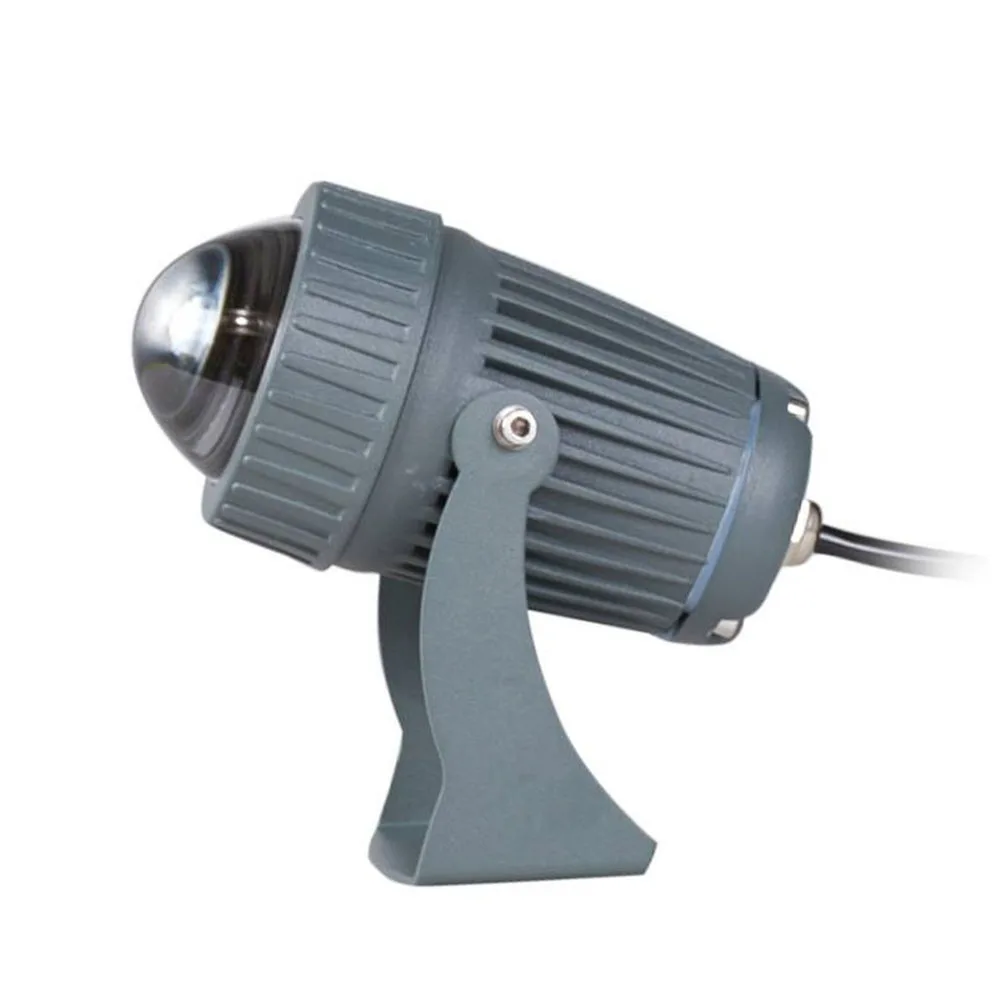 Профессиональный оптический открытый светодиодный прожектор 10 Вт Светодиодный прожектор Наружное освещение узкий угол прожектор с AC85-265 V