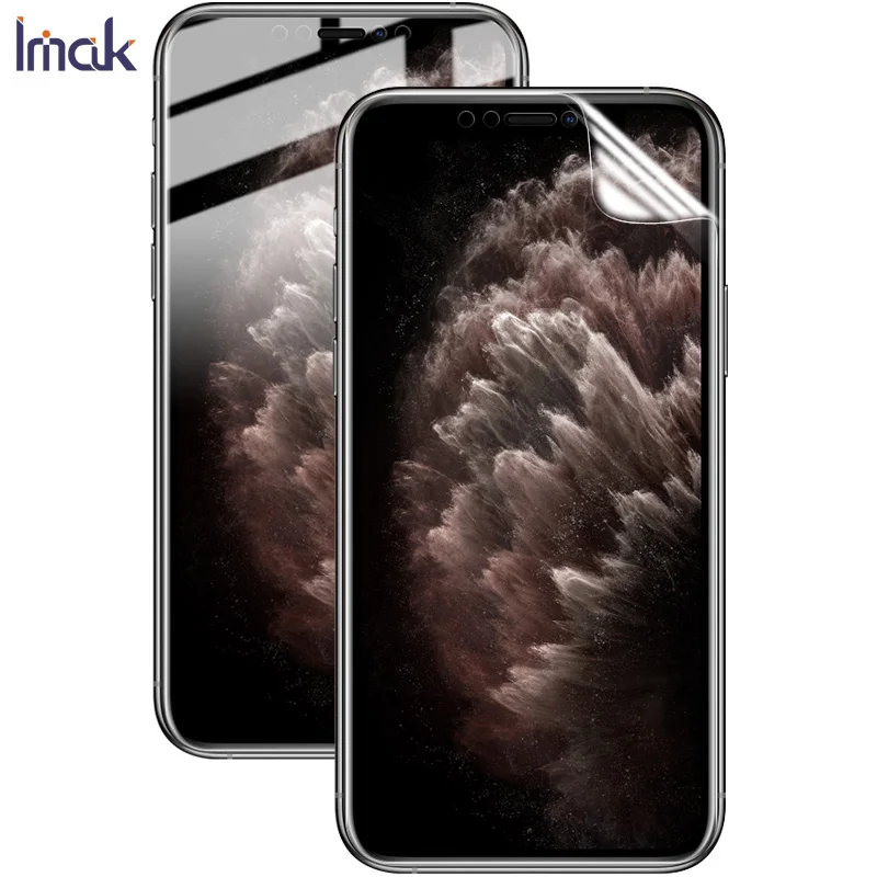 front screen 2pcs IMAK Hydrogel III 3 пленка для Iphone11 Pro Max защита экрана полное покрытие Задняя Передняя Задняя мягкая прозрачная защитная пленка - Цвет: front screen 2pcs