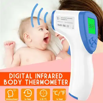 

LCD Non-Contact IR Infrared Thermometer Baby Foreahead Thermometer Body Laser Pyrometer Digital Temperature Meter