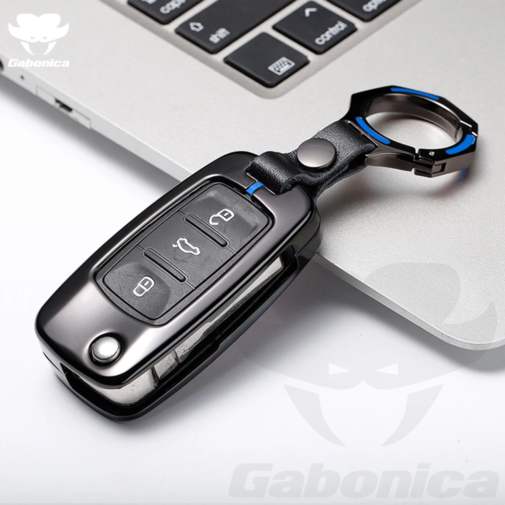 

Zinc alloy Car Key Case Full Cover For VW Volkswagen Polo Tiguan Passat B5 B6 B7 Golf 4 5 6 MK6 Jetta Lavida For Skoda Octavia