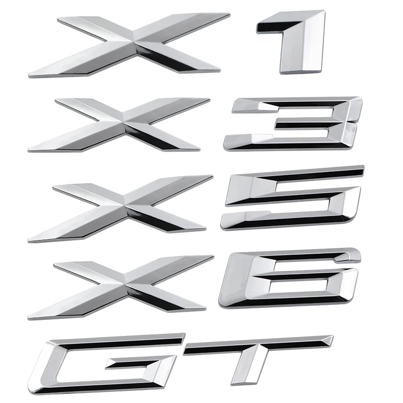 

Car Body Decoration Sticker X1 X3 X5 X6 GT Auto Logo Badge Stickers for BMWs 1 3 4 5 6 7 E Z X M3 M5 M6 E39 E46 E30 E28 E91 E92