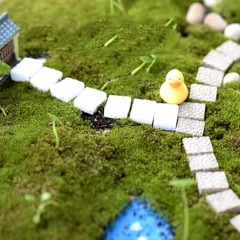 

10 Pcs Mini DIY Square Stair Craft Figurine Micro Landscape Garden Ornament Miniature Fairy Garden Decor Supplies