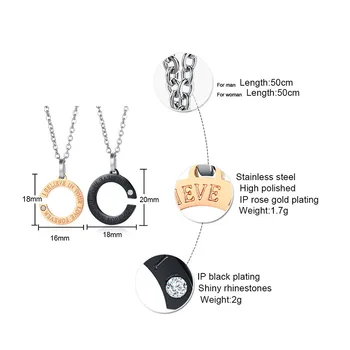 

FXM HEE2 stainless steel necklace hot sell top quality single women 33mm couple C shape gift women jewelry