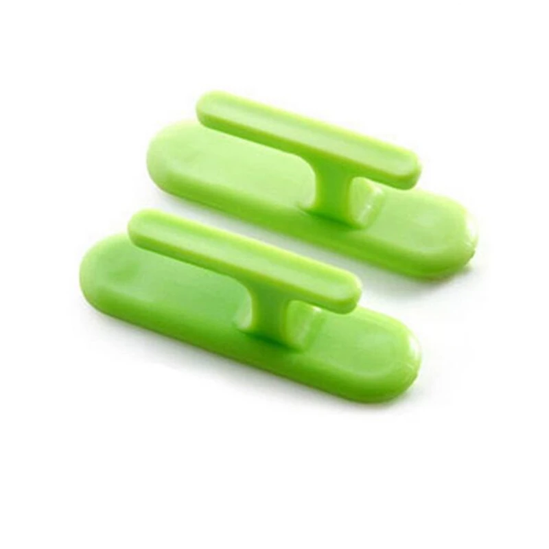 green 2 шт./компл. простой Шторы крюк прочный паста Тип Пластик фиксированный сильный клей для ключей домашний Шторы крюк - Цвет: green