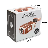 New Portable DIY Retro Cardboard Projector Mini Projector Eco-Friendly Lightweight Mobile Phone Cinema Home Theater - Image 5