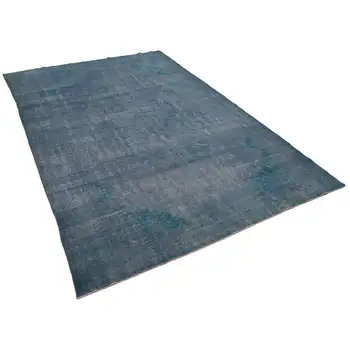 

213x323 Cm Blue Handmade Overdyed Rug-7x11 Ft