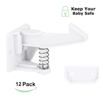 

Chirldren's Security Cabinet Door Lock Children Protection Drawer Blocker Toddler Invisible Closet Locker