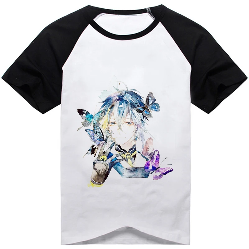 08 Футболка с японским рисунком Touken Ranbu, аниме Tsurumaru Kuninaga, унисекс, Повседневная футболка с коротким рукавом, карнавальный костюм, футболка с принтом - Цвет: 08