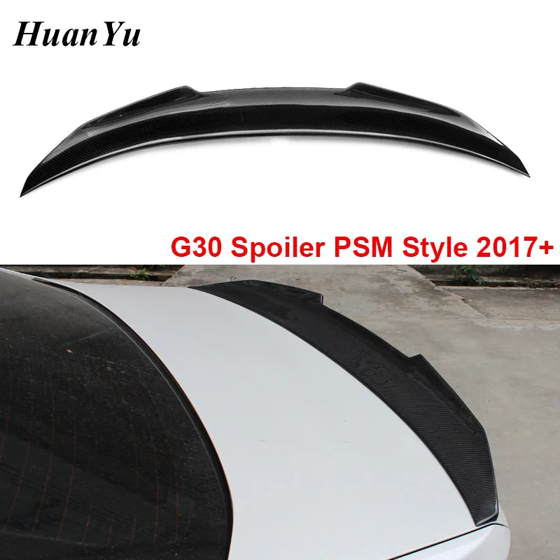 

G30 PSM Style Rear Spoiler for BMW 5 Series 4-door Sedan Trunk Ducktail Lip Duck Wings Carbon Fiber 520i 530i 540i M550i 2017+