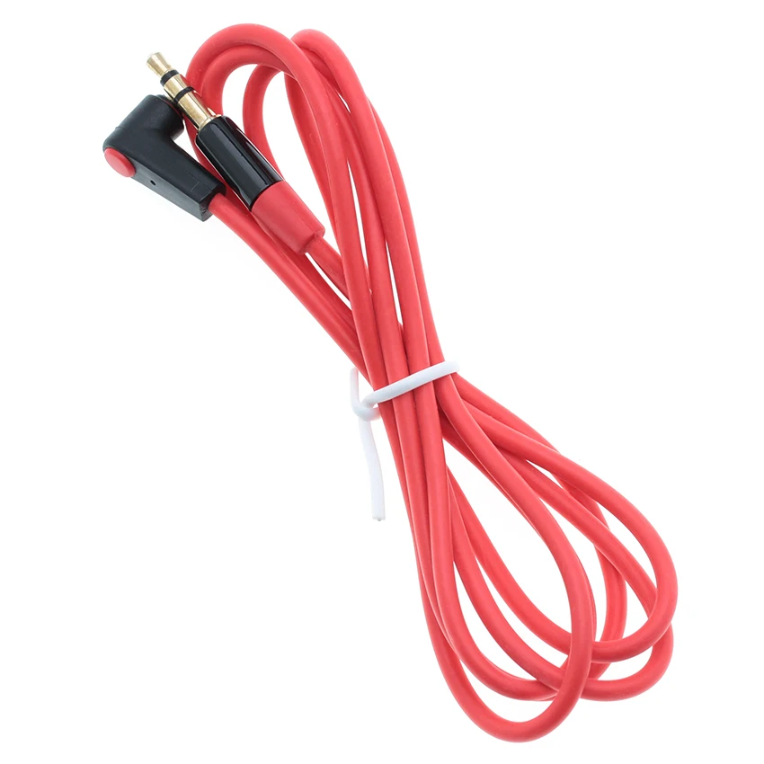 100pcs lot Elbow 3 5mm Audio Cable Male To Male Extension Cable Aux Jack to Jack Gold Plated Cable For Headphone Speaker