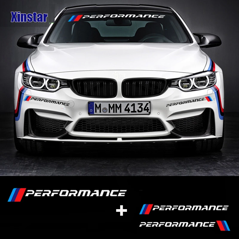 Kk新mパフォーマンス車フロントガラスステッカーbmw 0 6 E60 E46 E90 E71 E87 F30 F10 F X1 X3 X4 X5 X6 Windshield Stickers Sticker For Bmwm Performance Aliexpress