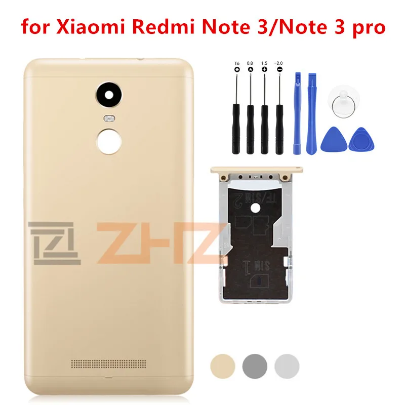 Задняя крышка батарейного отсека для Xiaomi Redmi Note 3/ 3 Pro + боковой держатель карт |