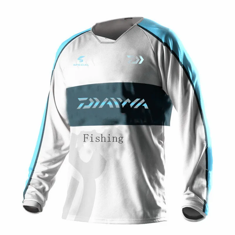 Men Zipper Fishing Clothing Long Sleeve 