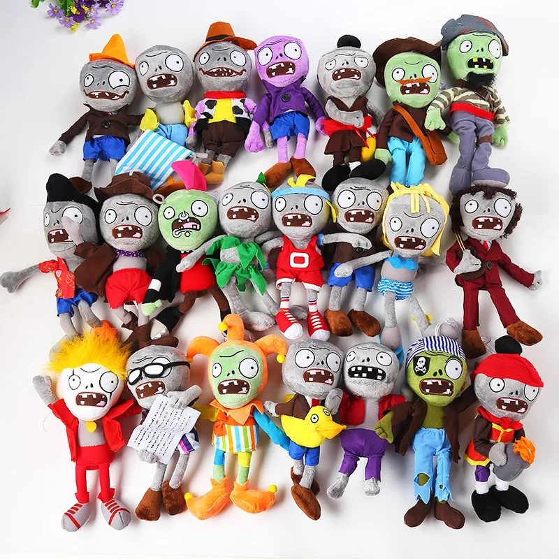 

2pcs 22 Styles Plants vs Zombies Plush Toys Plants PVZ Gargantuar Hats Pirate Duck Zombie Plush Baby Toy for Kids Gift Party Toy