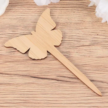 

30PCS Bamboo Wood Plant Labels Floral Tag Card Soil Insert Nursery Garden Tags Handwriting Flower Markers Blank Plant Marking Ca