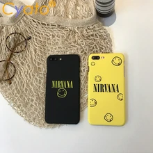 Забавный чехол Cyato NIRVANA для iPhone 7 Plus, милый чехол со смайликом для iPhone 6S 7 Plus, тонкий жесткий чехол из поликарбоната, Fundas для iPhone 6 capa