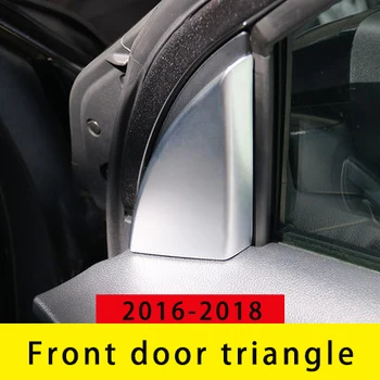 

For Ford Explorer 2016-2019 Front door triangle chrome molding trim 2pcs