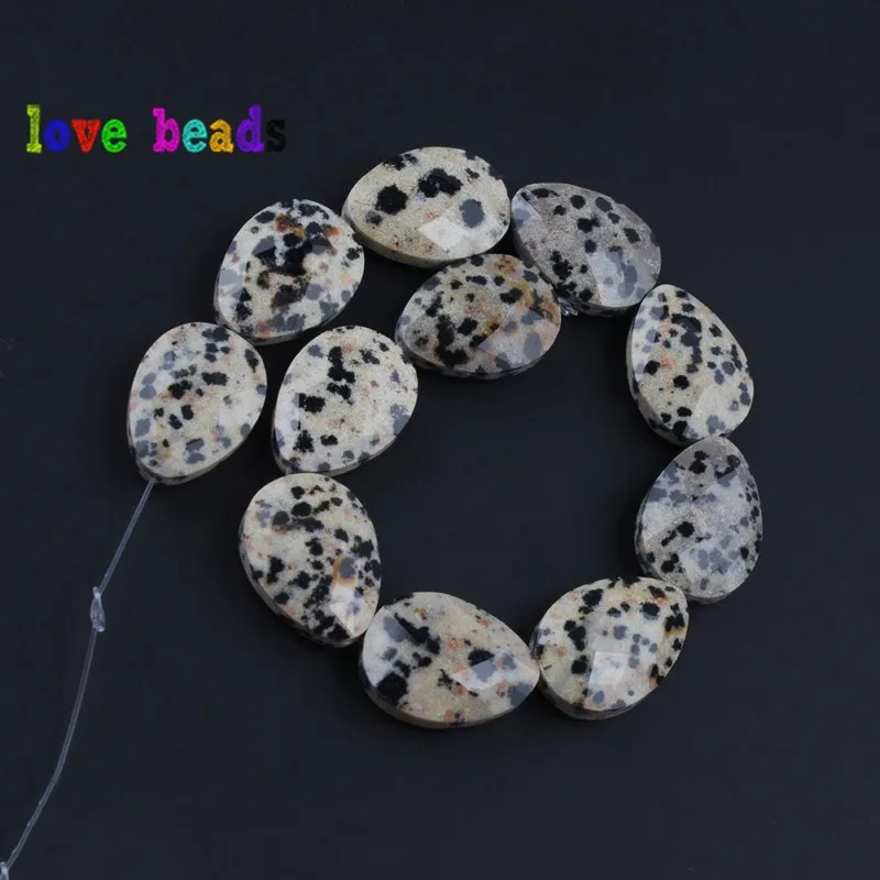 spotted jasper Натуральные бусины из драгоценного камня 13*18 мм граненые в форме капли воды свободные разделительные бусины для самостоятельного изготовления ювелирных изделий Браслеты - Цвет: spotted jasper