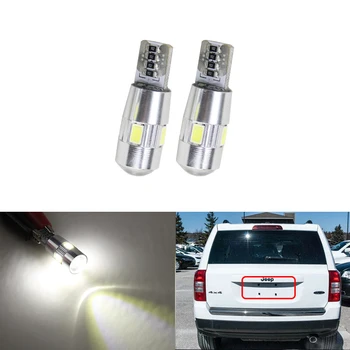 

Direct Fits For Jeep Patriot 07-17 White Led License Plate Replacement Bulbs T10 2825 5630-SMD Super Bright Car-Styling Lamp