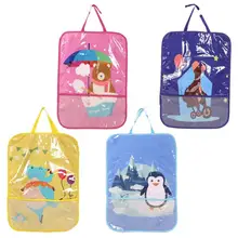 Автомобильный коврик от грязи и грязи с рисунком из мультфильма, чехол на заднее сиденье автомобиля, защитный чехол, подходит для детей