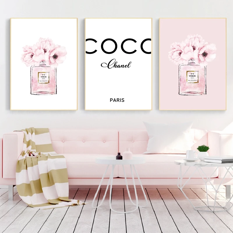 Watercolor Blush Pink Peonies Canvas Painting Home Decor