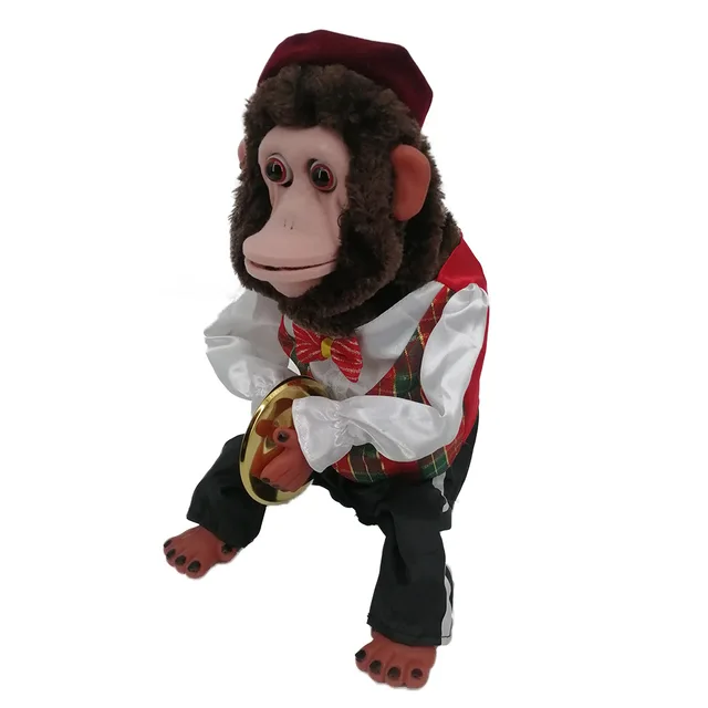 Famous Multi-Action,Funny Cymbal Playing Simulation Monkey the Chimp Vintage Electronic Plush Decoration Toy Original Source 5