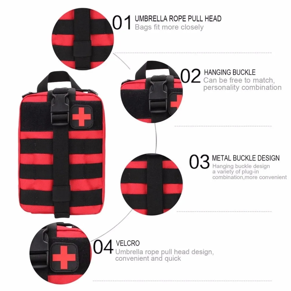 Сумка для выживания на открытом воздухе, медицинская коробка, большой размер, сумка SOS/посылка, тактическая сумка для первой помощи, медицинский набор, сумка Molle EMT для экстренной помощи