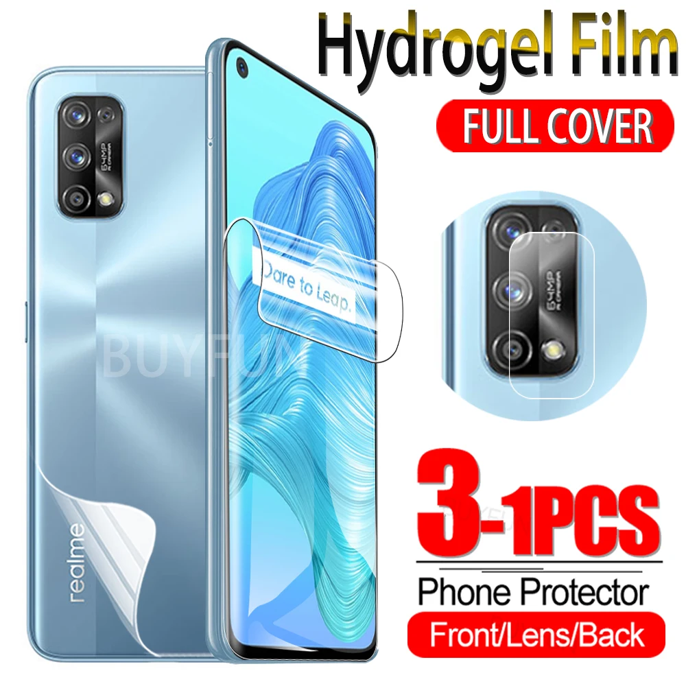 Прозрачная защитная Гидрогелевая пленка для Oppo Realme 7x7 8 Pro экрана OPO Realme7 7Pro мягкая
