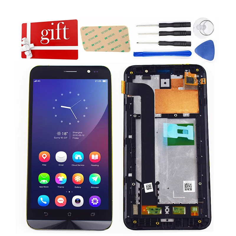 Для Asus Zenfone GO ZB552KL X007D ЖК-дисплей панель + сенсорный экран дигитайзер стекло сборка