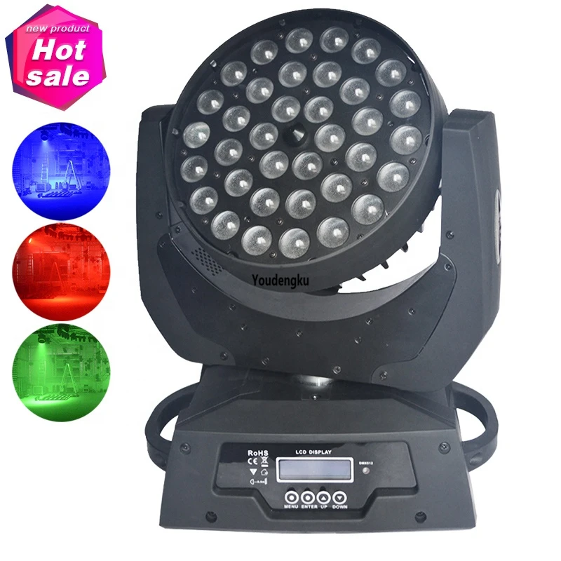 6pcs 36x10 led moving head wash zoom Wedding Party zoom moving head wash 36 led rgbw zoom 4in1 moving head light