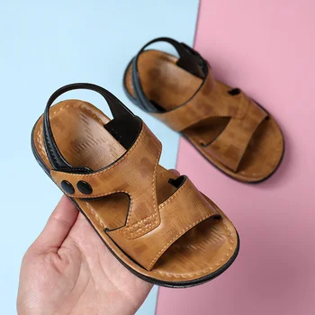 

Boys Cool Sandal 1-7 Years Old 2-3 Non-slip Soft Bottom Boy Baby Kids Girls Sandals Casual Children's For Barefoot Summer Shoes