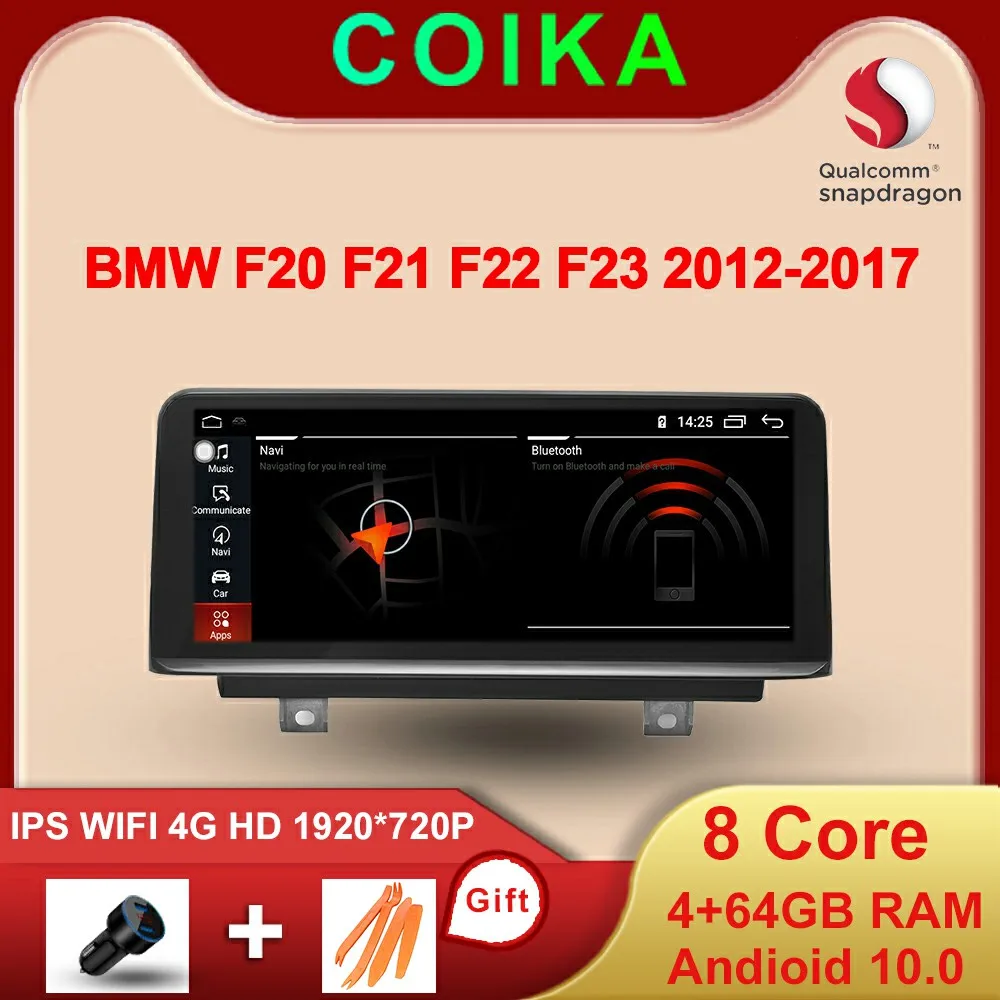 

1920*720P IPS Touch Screen Android 10.0 Car GPS Radio Stereo For BMW F20 F21 F22 F23 2012-2016Y WIFI BT 4G LTE Snapdragon 8 Core