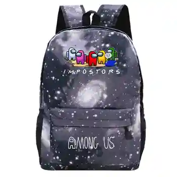 

New Game Among Us backpack Children Cartoon Anime School Bag laptop Rucksack Teens Casual bookbag Travel bags Girl Boy Knapsack