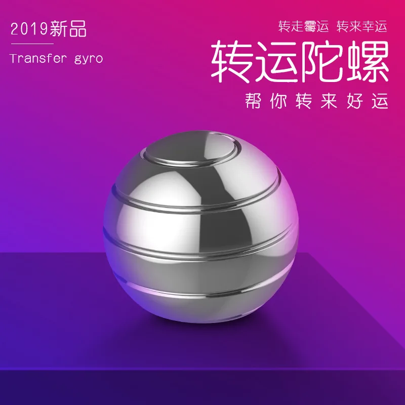 

Hot Selling Deconstructable Rotating Desktop round Ball Lucky Spinner Fingertip Beyblade Relaxation Douyin Toy