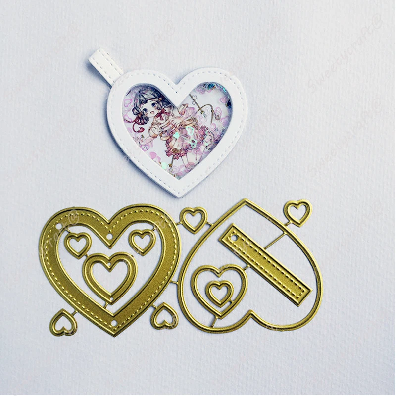 Heart Stitch Tags Cutting Die