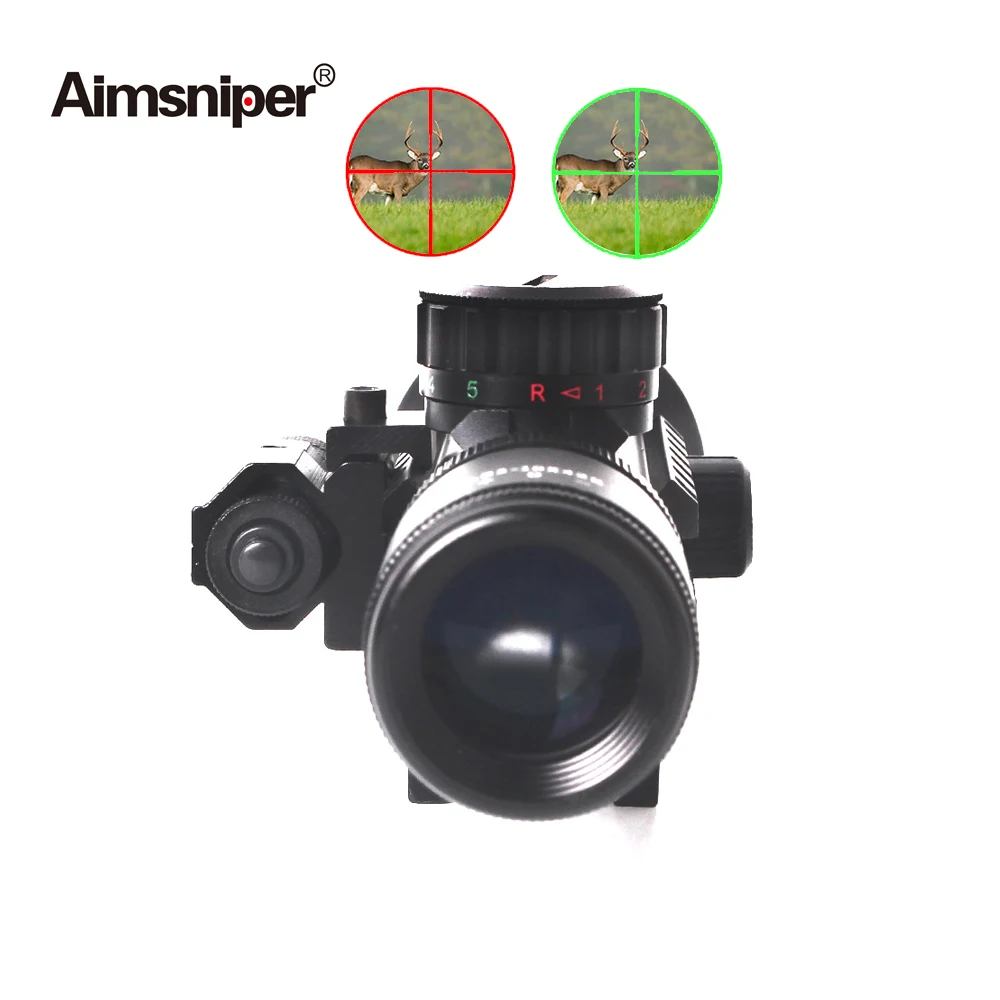 Aimsniper M9 3 10X42EG охотничья оптика рефлекторный прицел с красным лазером красный