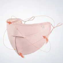 Унисекс зимний двухслойный теплый плюшевый рот маска вырез дышащий рот муфельная