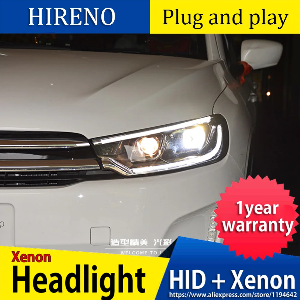 Автомобильный Стайлинг для Citroen C3-XR фары- C3-XR светодиодные фары C3-XR фары H7 hid Q5 Биксеноновые линзы ближнего света