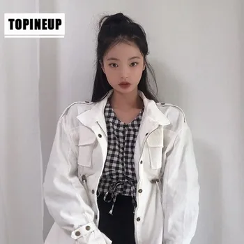 

Photoshoot coat For women; spring-fall season; 2019 Korean Student Style Korean Style loose bf small wind waist coat