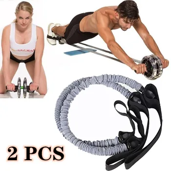 

2 pcs Yoga Pull Rope Elastic Resistance Bands Fitness Rope Rubber Bands for Fitness Equipment Expander Exercise Tube Training