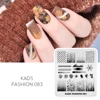 Nail Art Stamping Plate Shading Brush strokes Gradients Image Printing Template Stainless Steel Nail Design Stamp Mold Tools 2
