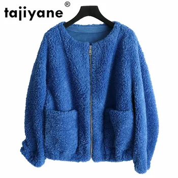 

Real Fur Coat Female Wool Jacket Autumn Winter Women Clothes 2020 Korean Vintage Sheep Shearling Fur Tops Manteau Femme ZT4500