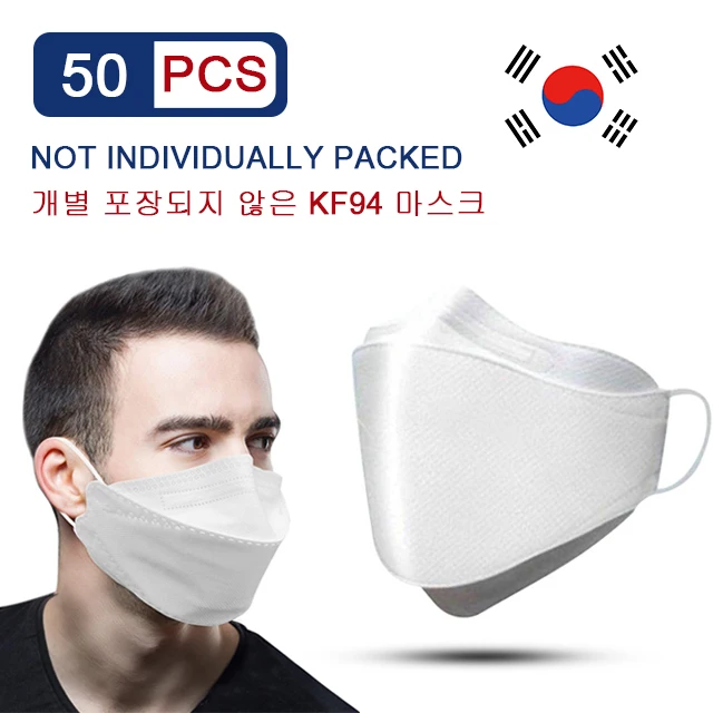 

Fast delivery 50pcs KF94 Anti Face/Surgical/Mouth Masks 4 Layer 94% Filtration Mouth Mask Anti-flu Protective Mask Anti Virus