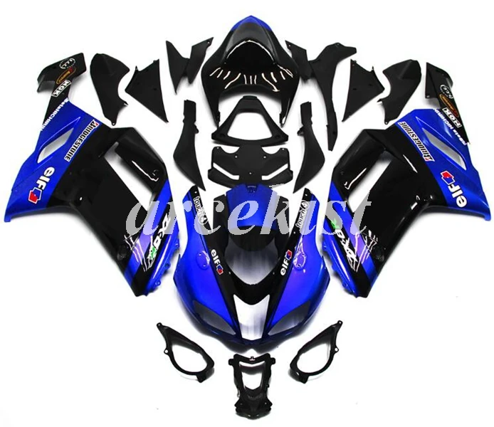 4 подарки ABS мотоцикл полный обтекатель комплект подходит для Kawasaki ZX6R 2007 2008 ZX-6R 07 08 ниндзя 636 Кузов Набор зеленый глянец