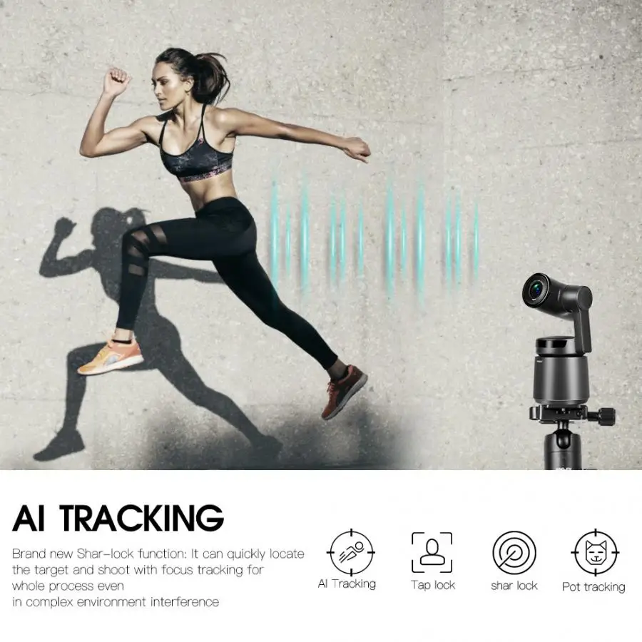 OBSBOT хвост AI слежения съемка Камера 3-осевой Авто директор 4k HD 360 ° селфи видео Смарт Отслеживание спортивной активности Камера для VLOG на Youtube