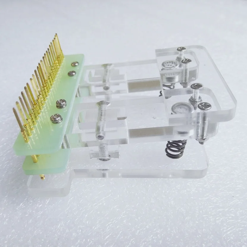 ЖК-экран тестовый PCB зажим приспособление зонд пружина иглы Программирование ожога даунлоа 2,54