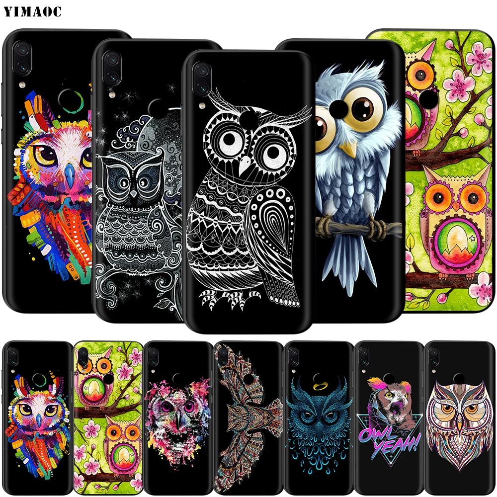 Милый чехол с совой для Xiaomi Redmi MI Note MAX 3 6 6A 7 8 9 9A 9C 10 se A1 A2 Lite GO F1 A3 K30 Poco F2 Pro | Мобильные